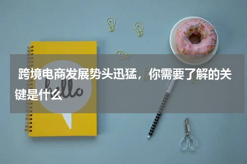  跨境电商发展势头迅猛，你需要了解的关键是什么