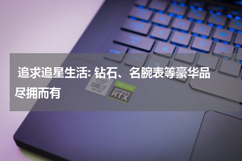  追求追星生活: 钻石、名腕表等豪华品尽拥而有