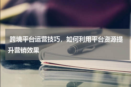  跨境平台运营技巧，如何利用平台资源提升营销效果