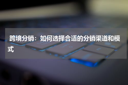  跨境分销：如何选择合适的分销渠道和模式