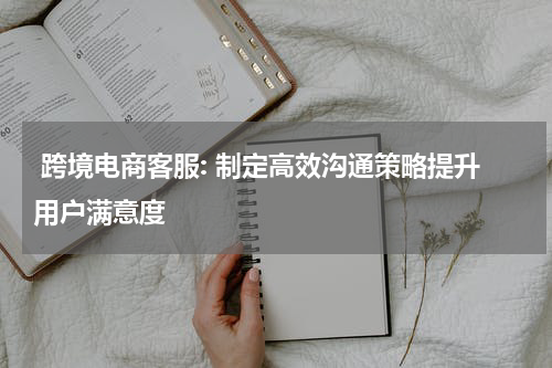  跨境电商客服: 制定高效沟通策略提升用户满意度