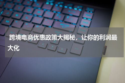  跨境电商优惠政策大揭秘，让你的利润最大化