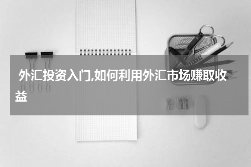  外汇投资入门,如何利用外汇市场赚取收益