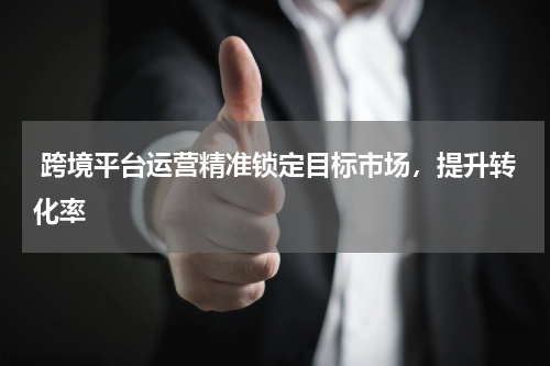  跨境平台运营精准锁定目标市场，提升转化率