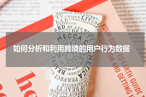  如何分析和利用跨境的用户行为数据