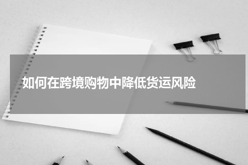  如何在跨境购物中降低货运风险  