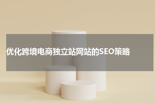  优化跨境电商独立站网站的SEO策略 