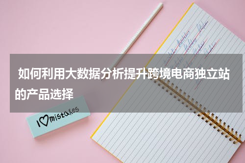  如何利用大数据分析提升跨境电商独立站的产品选择  