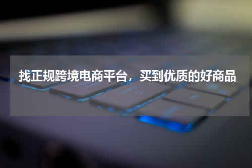  找正规跨境电商平台，买到优质的好商品 