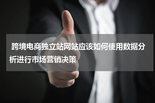  跨境电商独立站网站应该如何使用数据分析进行市场营销决策  