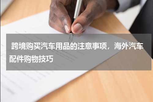  跨境购买汽车用品的注意事项，海外汽车配件购物技巧 