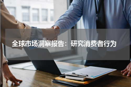  全球市场洞察报告：研究消费者行为