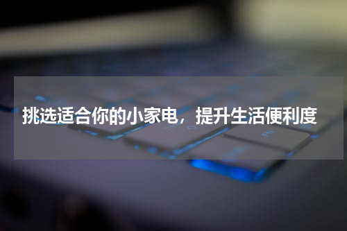  挑选适合你的小家电，提升生活便利度