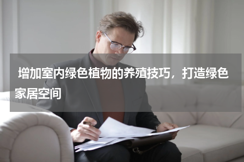  增加室内绿色植物的养殖技巧，打造绿色家居空间