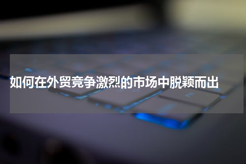  如何在外贸竞争激烈的市场中脱颖而出 