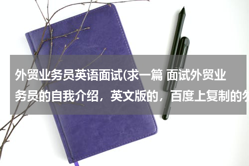 外贸业务员英语面试(求一篇 面试外贸业务员的自我介绍，英文版的，百度上复制的勿来打扰)
