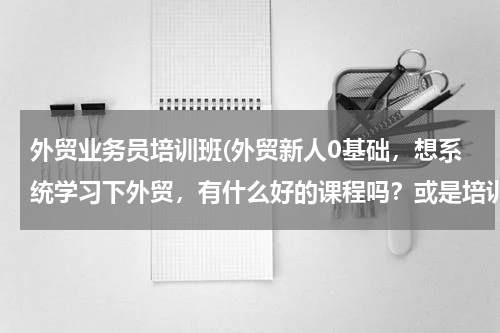 外贸业务员培训班(外贸新人0基础，想系统学习下外贸，有什么好的课程吗？或是培训)