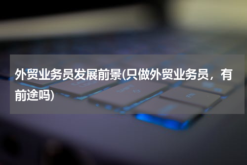 外贸业务员发展前景(只做外贸业务员，有前途吗)