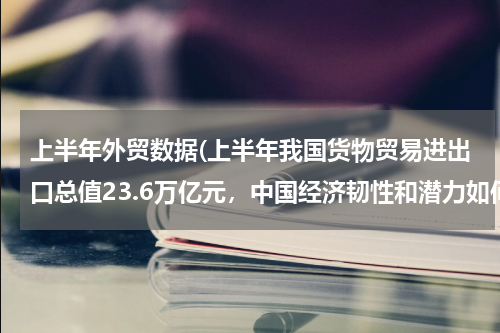 上半年外贸数据(上半年我国货物贸易进出口总值23.6万亿元，中国经济韧性和潜力如何？)
