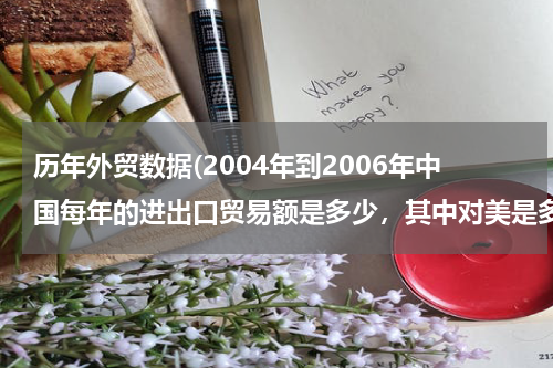 历年外贸数据(2004年到2006年中国每年的进出口贸易额是多少，其中对美是多少？)