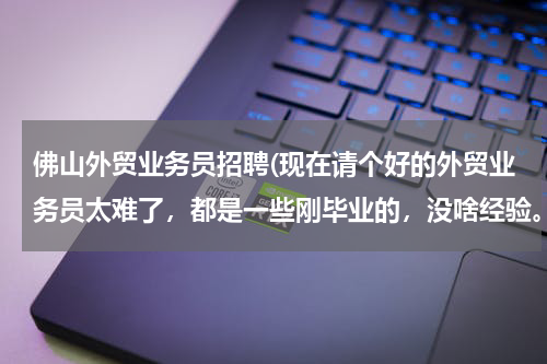 佛山外贸业务员招聘(现在请个好的外贸业务员太难了，都是一些刚毕业的，没啥经验。我们在佛山比较偏远一点的地方，公司实力？)