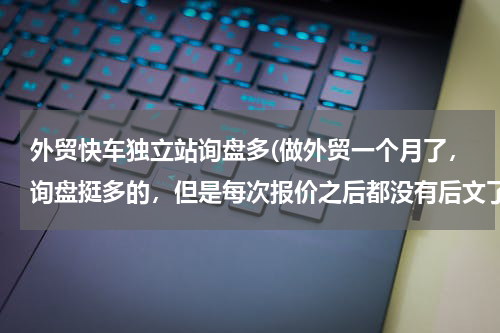 外贸快车独立站询盘多(做外贸一个月了，询盘挺多的，但是每次报价之后都没有后文了怎么办？？)
