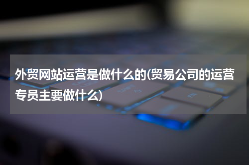 外贸网站运营是做什么的(贸易公司的运营专员主要做什么)