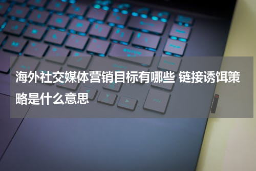 海外社交媒体营销目标有哪些 链接诱饵策略是什么意思